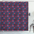 thumbnail image 1 of Ambesonne Fruit Shower Curtain, Natural Pomegranates Pattern, 69"Wx75"L, Night Blue and Raspberry, 1 of 3