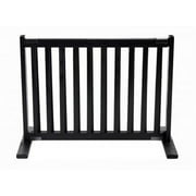 20" Kensington - Small Free Standing Wood Pet Gate - Black
