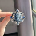 thumbnail image 4 of DYFUHO Lady Goddess Cameo Rhinestone Brooch Queen Cameo Lapel Brooch Pin Elegant Brooches and Pins,Costume Jewelry for Women, 4 of 6