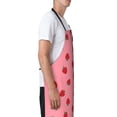 thumbnail image 3 of Lsque Strawberries Waterproof Apron Chef Aprons for Men Heavy Duty Chemical Work Apron Extra Long Grilling Aprons with Adjustable Bib Apron, 3 of 9