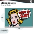 thumbnail image 4 of Stupell Industries Contemporary Ready To Slay Pop Lipstick White Framed Giclee Art, 18 x 12, by Andreas Magnusson, 4 of 8