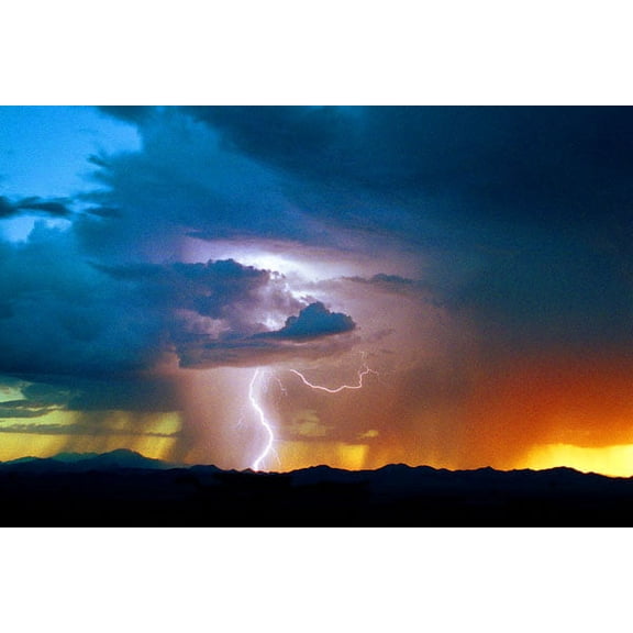 Gango Home Decor Sunset Thunderstorm by Douglas Taylor (Printed on Paper); One 36x24in Fine Art Paper Giclee Print