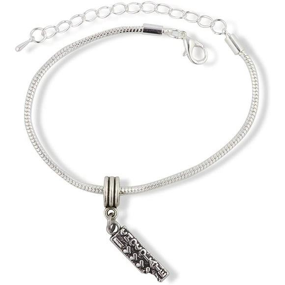 Bracelet Chaîne Charme Serpent Chocolat