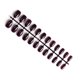 thumbnail image 2 of Vogacara 24 piezas de uñas postizas de ataúd resistentes a los arañazos de bailarina corta coloridas uñas acrílicas artificiales de color sólido DIY Juegos de manicura 22 uva morada Vogacara CE011412-22, 2 of 4