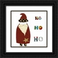 thumbnail image 1 of Ogren, Sarah 15x15 Black Ornate Wood Framed with Double Matting Museum Art Print Titled - Dark Red Santa, 1 of 4