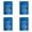 Blue, variant on YAZHPA Snow Salt Ice Melt for Concrete, Safe for Driveways, Sidewalks & Patios, Melts Ice to -15°F(1 Pack)