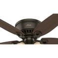 thumbnail image 3 of Hunter Builder Low Profile 52" Indoor Ceiling Fan with Light Kit, New Bronze, 3 of 9