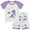 White, variant on FEDPOP Toddler Girl Pajama Set 2-Piece Summer Short Sleepwear Cotton Pjs Clothes 2T