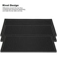 thumbnail image 2 of 3 Pack Black Bar Mat Spill Mat Glass Drying Mat Cocktail Mixing Service Mat for Counter Top(12inch(L) x 6inch(W)), 2 of 9