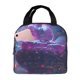 thumbnail image 1 of Disketp Neon Buddha Cityscape for Insulated Lunch Bag for Women and Men, Perfect for Work, Hiking, Picnic, 1 of 8