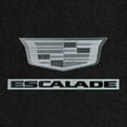 thumbnail image 2 of Lloyd Mats LogoMat Premium Carpet Floor Mats for Cadillac Escalade 2023-ON, 3PC, Combo Monochromatic Crest + Black Escalade, Charcoal, 2 of 4