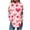 Pink Valentines Day Shirts, variant on Pimelu Heart Sweater for Women Pink Sweatshirts for Women Valentines Day Fashion Heart Graphics Print Pullover Tops Spring Lightweight Long Sleeve Turtleneck Tee Shirts