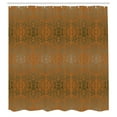 thumbnail image 2 of Ambesonne Floral Shower Curtain, Victorian Lace Flowers Print, 69"Wx70"L, Caramel Dimgray, 2 of 4