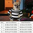 thumbnail image 3 of Halloween Dog Costume Prisoner Outfit - Funny Prison Pooch & Robber Pup Dress Up Pet Costume with Black and White Stripes for Small, Medium, Large Dogs for Holiday Party, Birthday & Photo Props, 3 of 5