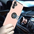 thumbnail image 3 of For Samsung Galaxy A25 5G Hybrid 360 Degree Rotatable Metal Invisible Ring Stand Holder Fit Magnetic Car Mount Slim Cover ,Xpm Phone Case [ Rose Gold ], 3 of 6