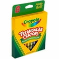 thumbnail image 2 of Crayola Anti-Roll Non-Toxic Triangular Crayon, 7/16 X 4 In, Assorted Color, Pack Of 8, 2 of 4
