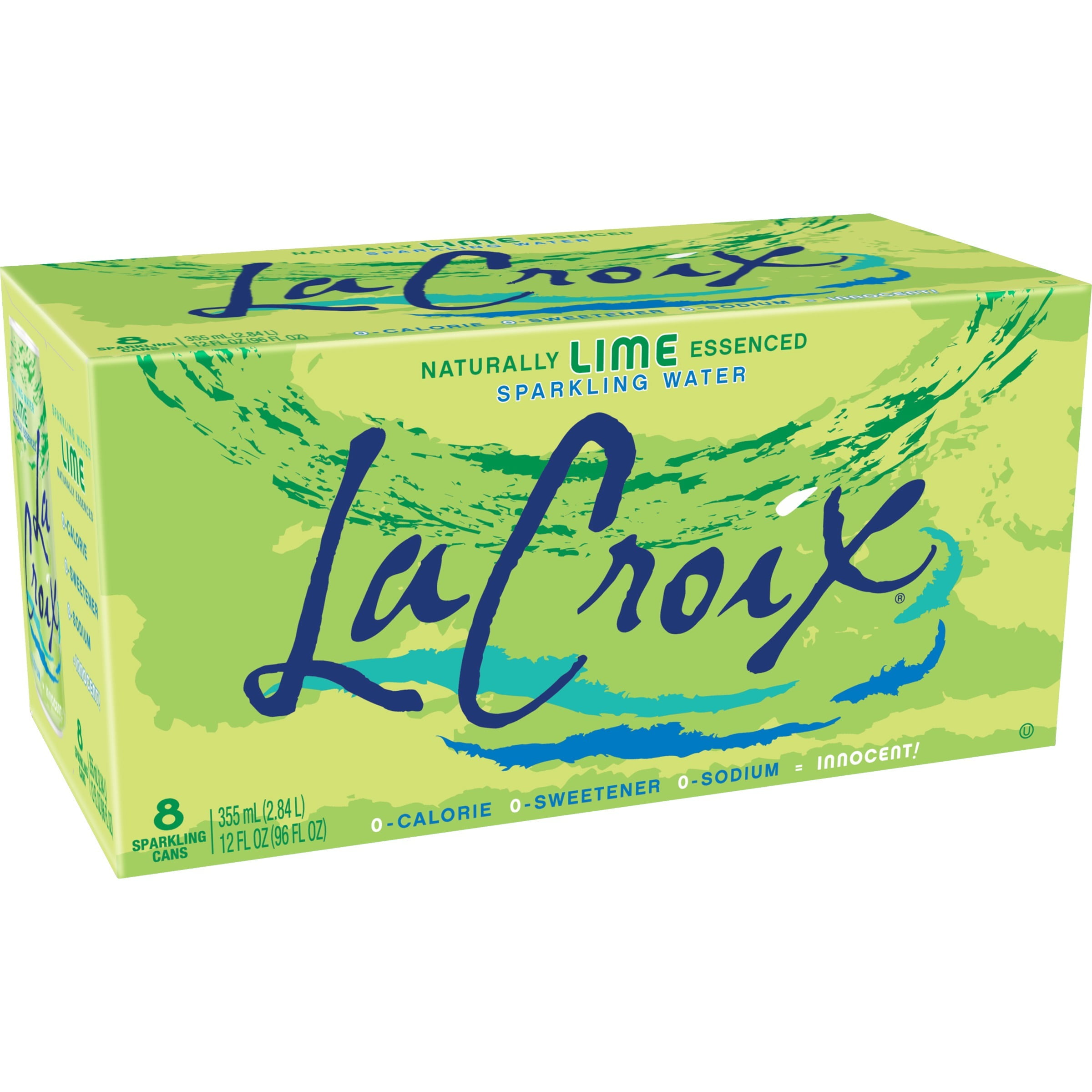 LaCroix Sparkling Water Lime, 8pk/12oz Cans