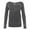 Grey Acid Fleece, variant on BELLA + CANVAS Womens Sponge Fleece Wide Neck Sweatshirt