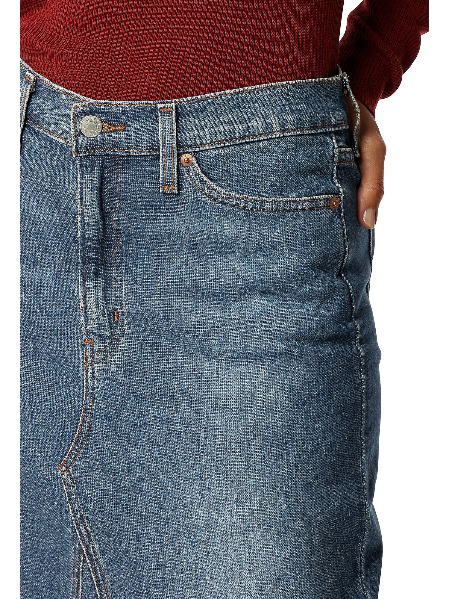 Levi Strauss Signature Women's and Women's Plus Maxi Denim Skirt, Sizes 0-28