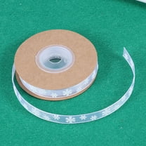 COSMOBETTY Ornaments Ribbon White Polyester For Diy Projects And Hair Bows 1Set