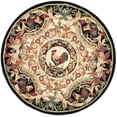 thumbnail image 2 of Safavieh Chelsea Elinor Animal Wool Area Rug, Ivory/Black, 3' x 3' Round, 2 of 10