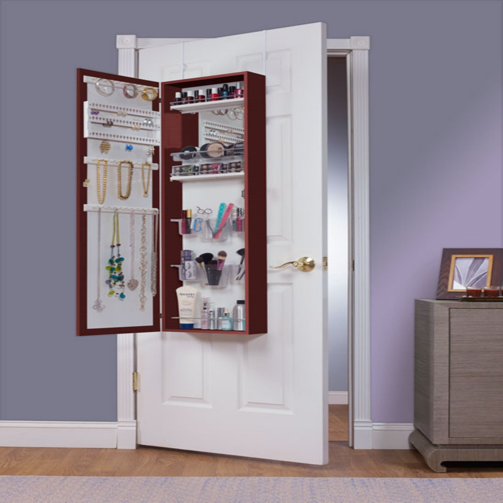 Mirrotek Over The Door Jewelry And Makeup Armoire Com Door Jewelry And Makeup Armoire, Mirrotek Over The Door Mirror Jewelry Armoire