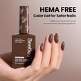 thumbnail image 4 of Beetles Coffee o' Clock Brown Gel Polish, 15ml, HEMA-Free Dark Brown UV LED Formula, 4 of 7