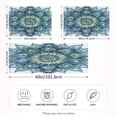 thumbnail image 4 of Satin Pillow Case King Silk Pillow Cover for Hair and Skin Envelope Closure Peacock Feathers Mandala 20"x40", 4 of 9