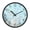 Wildflowers and Grasses, variant on Voice Activated Clock with Glow Light 12 Inch Large Silent Wall Clock Battery Operated for Home Decor Pastel Blue Wildflowers