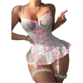thumbnail image 4 of CAILDANL Women's lace pajama set, 4 of 5