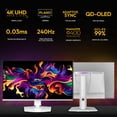 thumbnail image 2 of Monitor Gamer OLED 4K 32" MSI MPG 321URXW QD-OLED UHD 3840x2160 240Hz 0.03ms Nvidia G-Sync HDMI 2.1 DP 1.4a USB-C, 2 of 6
