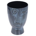 thumbnail image 3 of Wrought Iron Face Planter Pot, Home Decor Ethnic Style Face Planter Pot  For Shelf, 3 of 8