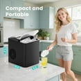 thumbnail image 3 of Nugget Ice Maker Machine, 26lbs in 24Hrs, 9 Ice Cubes in 6 Mins,Auto-Cleaning Portable Ice Maker with Basket and Scoop, Countertop Ice Maker for Home/Kitchen/Camping/RV, White, 3 of 15