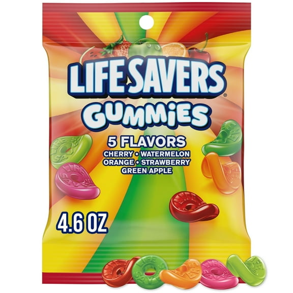 Life Savers Gummies 5 Flavors Gummy Candy - 4.6 oz Bag