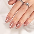 thumbnail image 3 of BTArtbox Press On Nails - Chocolate Glazed, Medium Almond, 2-Week Wear, Easy-to-Apply, 32 Count All-in-One Kit, 3 of 8