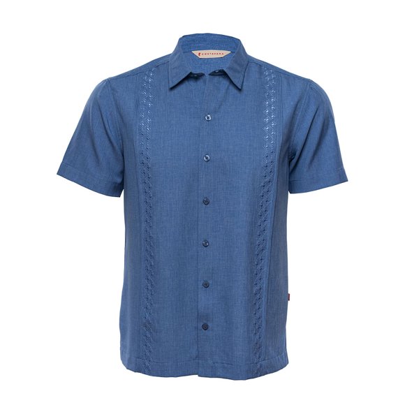 Camisa Manga Corta color Azul Grande