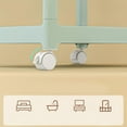 thumbnail image 4 of Chariot de Rangement Mobile à Tiroirs Multiples Transparent pour Fournitures en Blanc avec Grand Espace de Rangement, 4 of 8