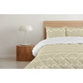 thumbnail image 4 of Ambesonne Geometric Down Alternative Quilt Comforter, Chevron Zigzags Art Lines, Twin XL, Pale Khaki Cream, 4 of 5