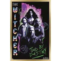 Netflix The Witcher: Season 3 - Tied By Destiny Wall Poster, 14.725" x 22.375" Framed