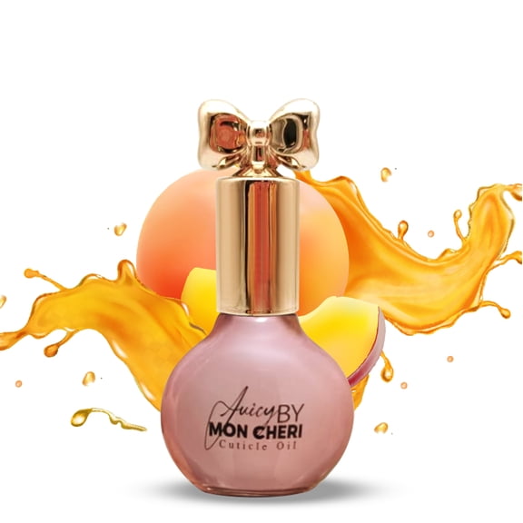 Juicy By Mon Cheri Peach Salon Quality Cuticle Oil with Grapeseed, 0.33 fl oz Bottle