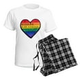 thumbnail image 4 of CafePress - Isupportgayrights Women's Light Pajamas - Women's Short Sleeve Print T-Shirt and Pants Light Cotton Pajama Set, 4 of 7