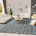thumbnail image 4 of Ultrug Vintage Rugs Boho Geometric Moroccan Area Rug Soft Carpet for Bedroom Living Room Home Decor,6'x9',Grey, 4 of 7