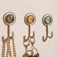 thumbnail image 4 of Heavy Duty Adhesive Hooks, 4Pcs Wall Mount Hangers Hanging Coat Hooks Decorative Towel Hangers for K, 4 of 5