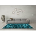 thumbnail image 3 of Ahgly Company Indoor Square Persian Light Blue Bohemian Area Rugs, 7' Square, 3 of 4