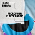 thumbnail image 4 of Sesame Street Furry Friends Forever Blanket, 50'x60' Cookie Monster Snowman Silky Touch Sherpa Back Super Soft Throw Blanket, 4 of 5