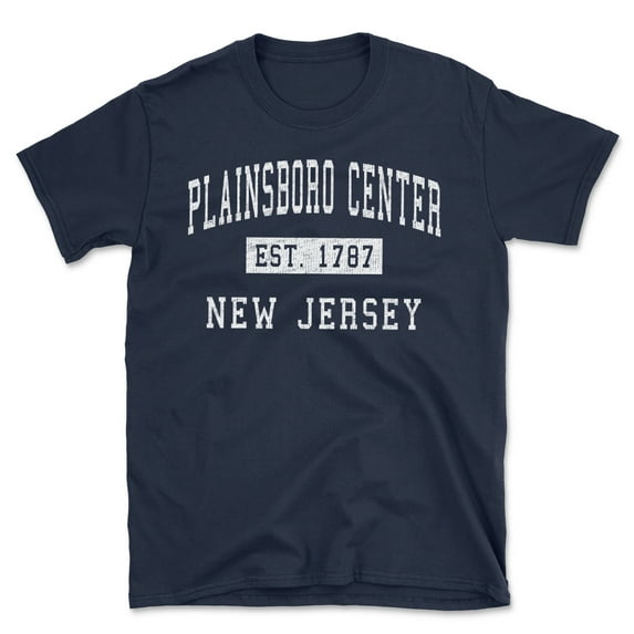 Plainsboro Center New Jersey Classic Established Men's Cotton T-Shirt