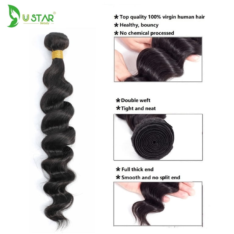 USTAR 100% Unprocessed Brazilian Virgin Remy Human Hair  display picture 1
