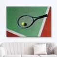 thumbnail image 2 of wall26 Canvas Wall Art Print Set Tennis Racket &amp; Ball on The Court Sports Athletes Photography Modern Art Modern Scenic Colorful Ultra for Living Room, Bedroom, Office - 12"x18", 2 of 5