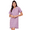 Lavender, variant on Sleepwear, Printed Cotton Night Dress For Women, Short Sleeve Lounge Shirt