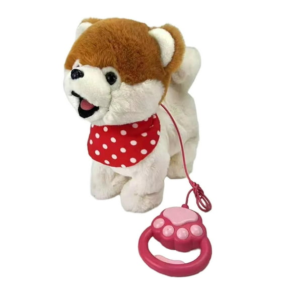 Bunblic Electric Cat Lovely Plush Toy Barking Tail Wagging Novelty Cuddly Plush Animal Companion Animal for Holiday Kids Toddler Toy D